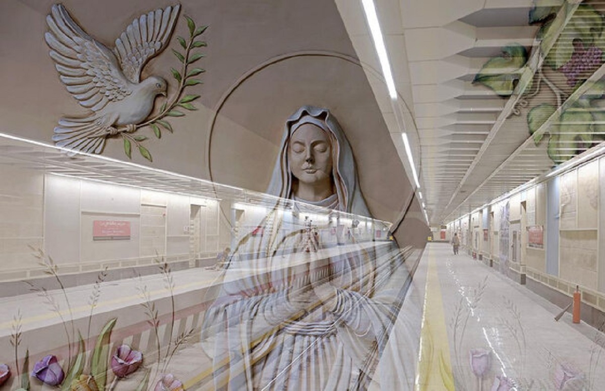 استقبال کاربران خارجی از ایستگاه مترو مریم مقدس تهران